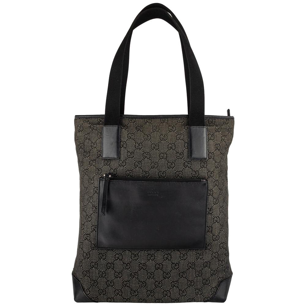 Gucci Grey Gg Canvas Handbag