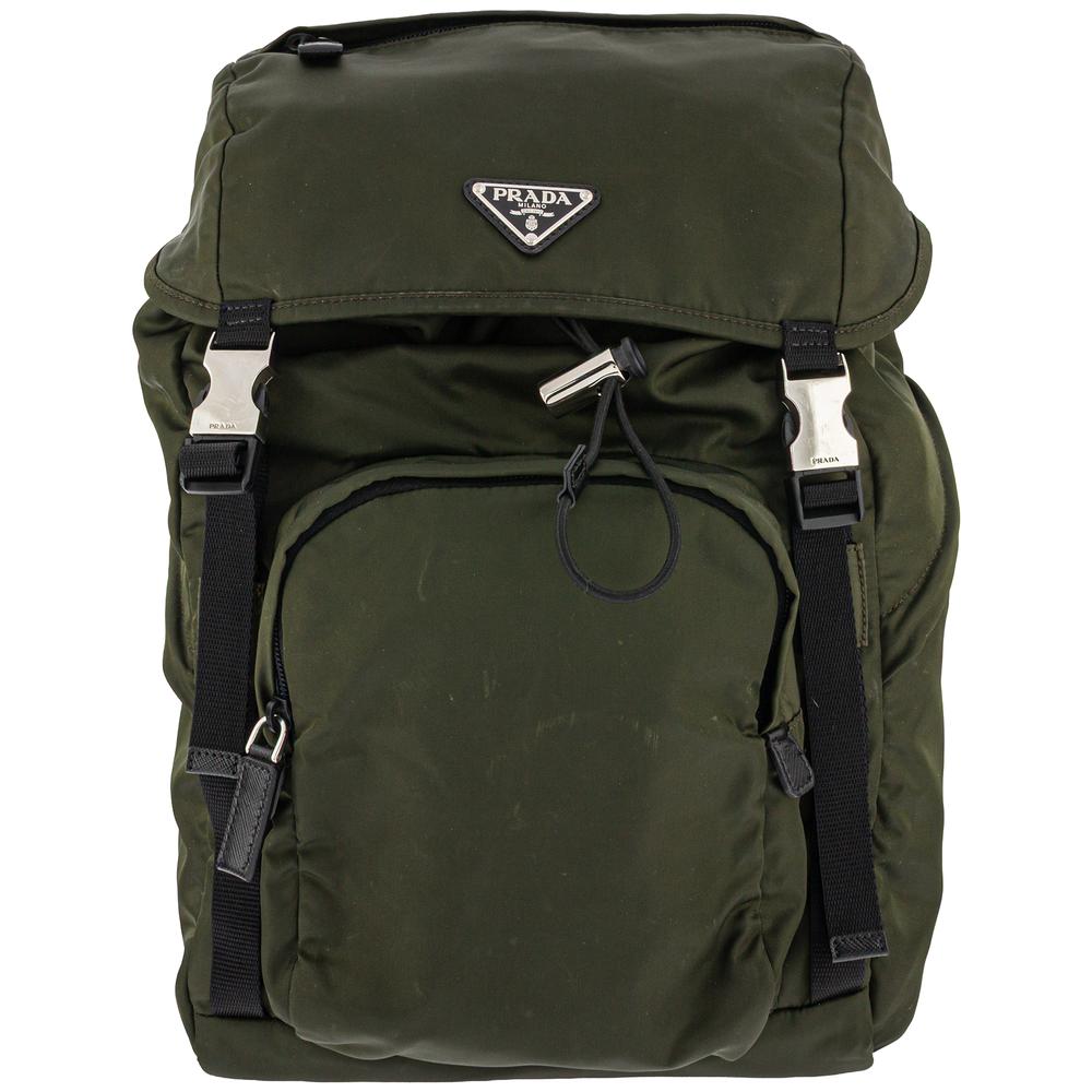 Prada Green Nylon Backpack