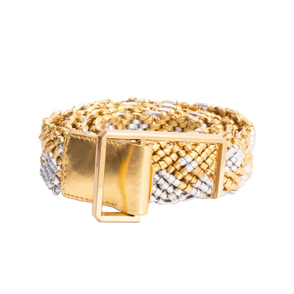 Zadig + Voltaire Gold Woven Belt