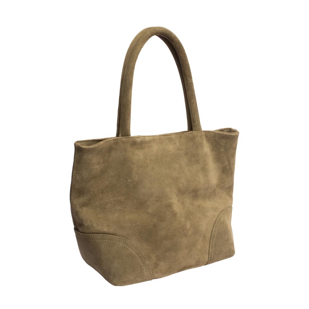 Moser Milburn Green Suede Tote