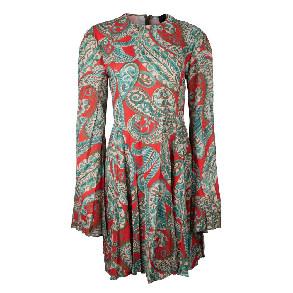 Etro Size 44 Pleated Dress