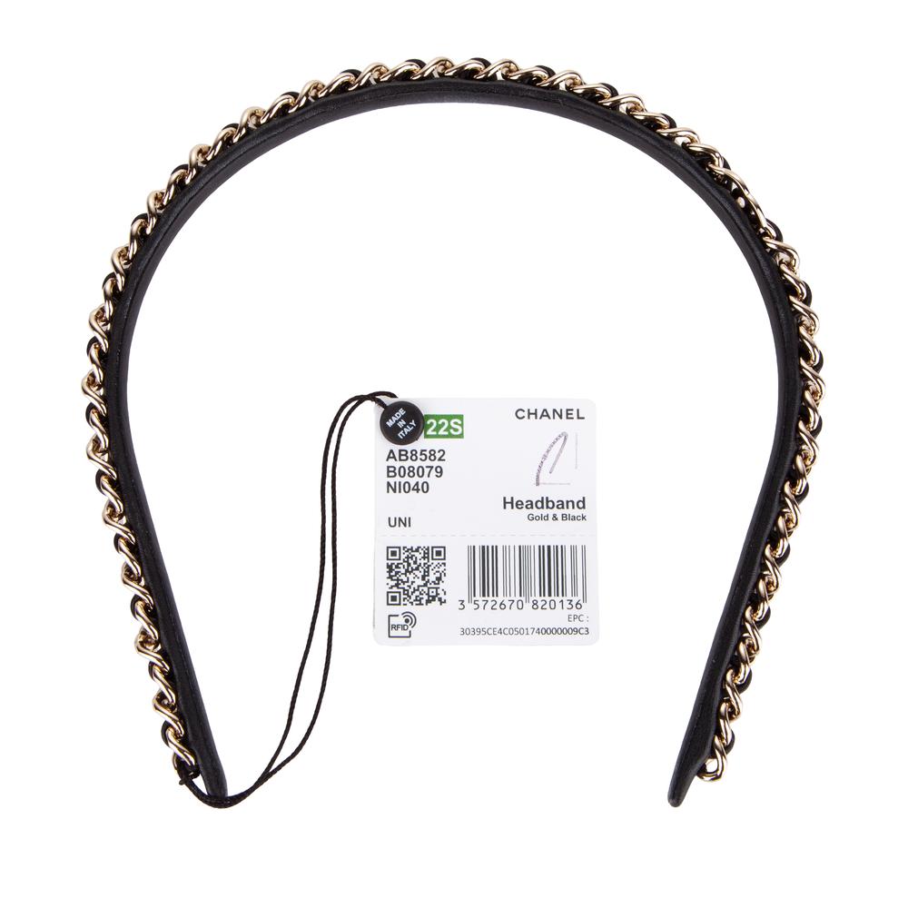 Chanel Silver Braided Headband