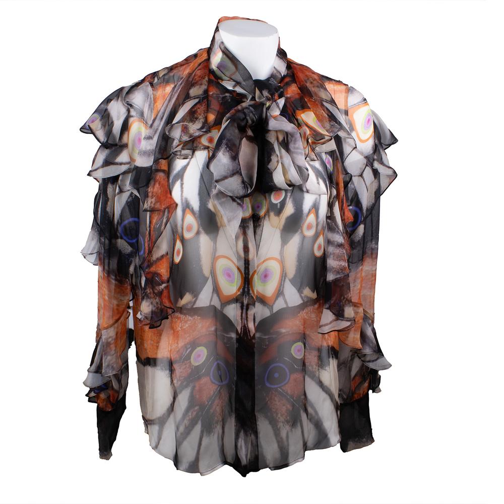 Givenchy Size 4 Black Blouse
