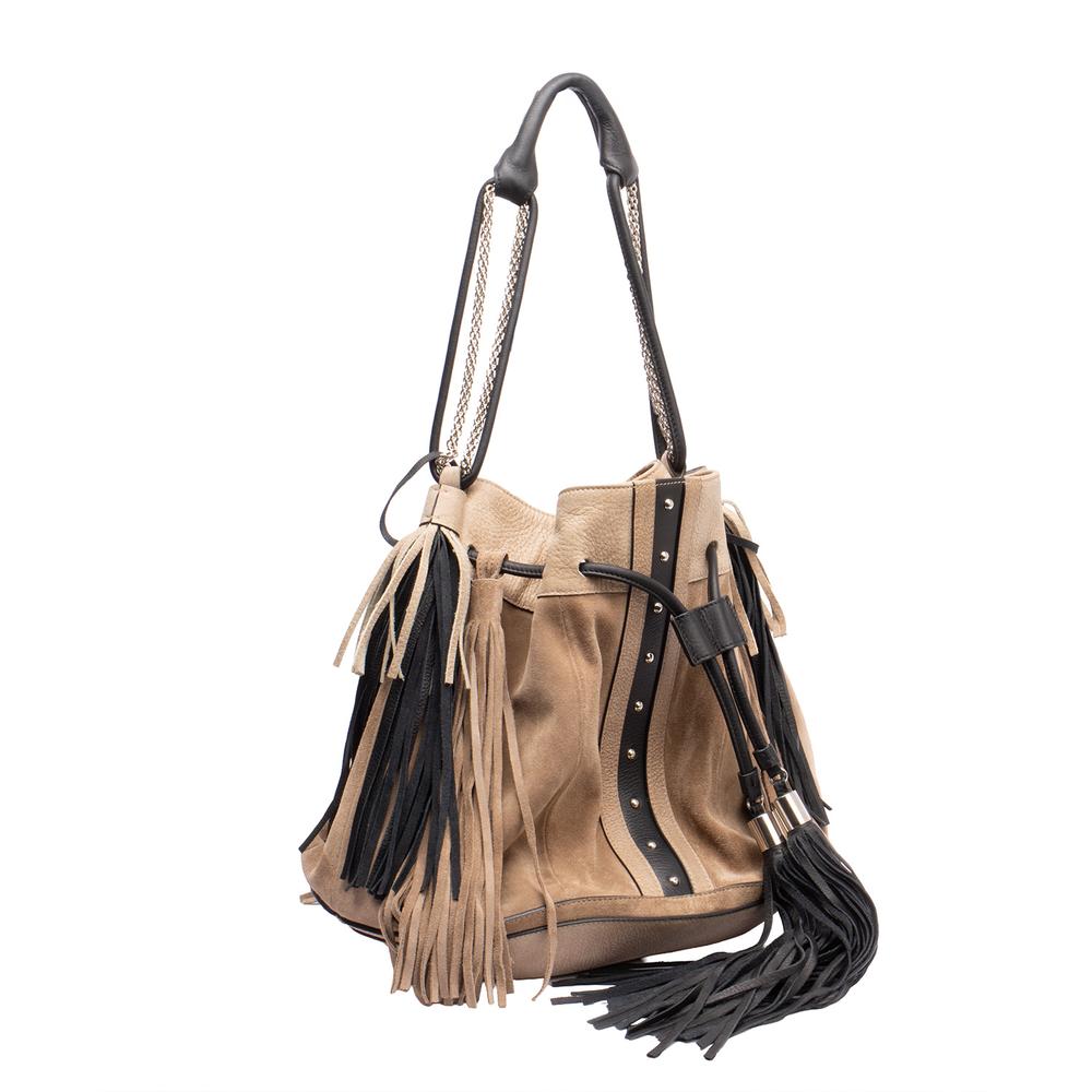 Sara Battaglia Tan Tote