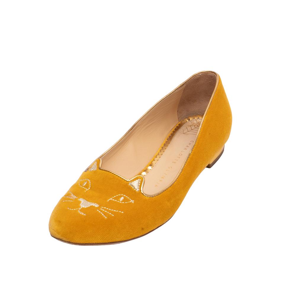 Chafrlotte Olympia Size 38.5 Yellow Shoes