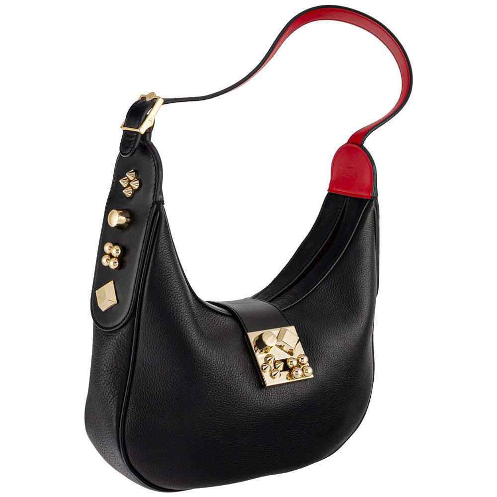 Christian Louboutin Black Leather Shoulder Bag