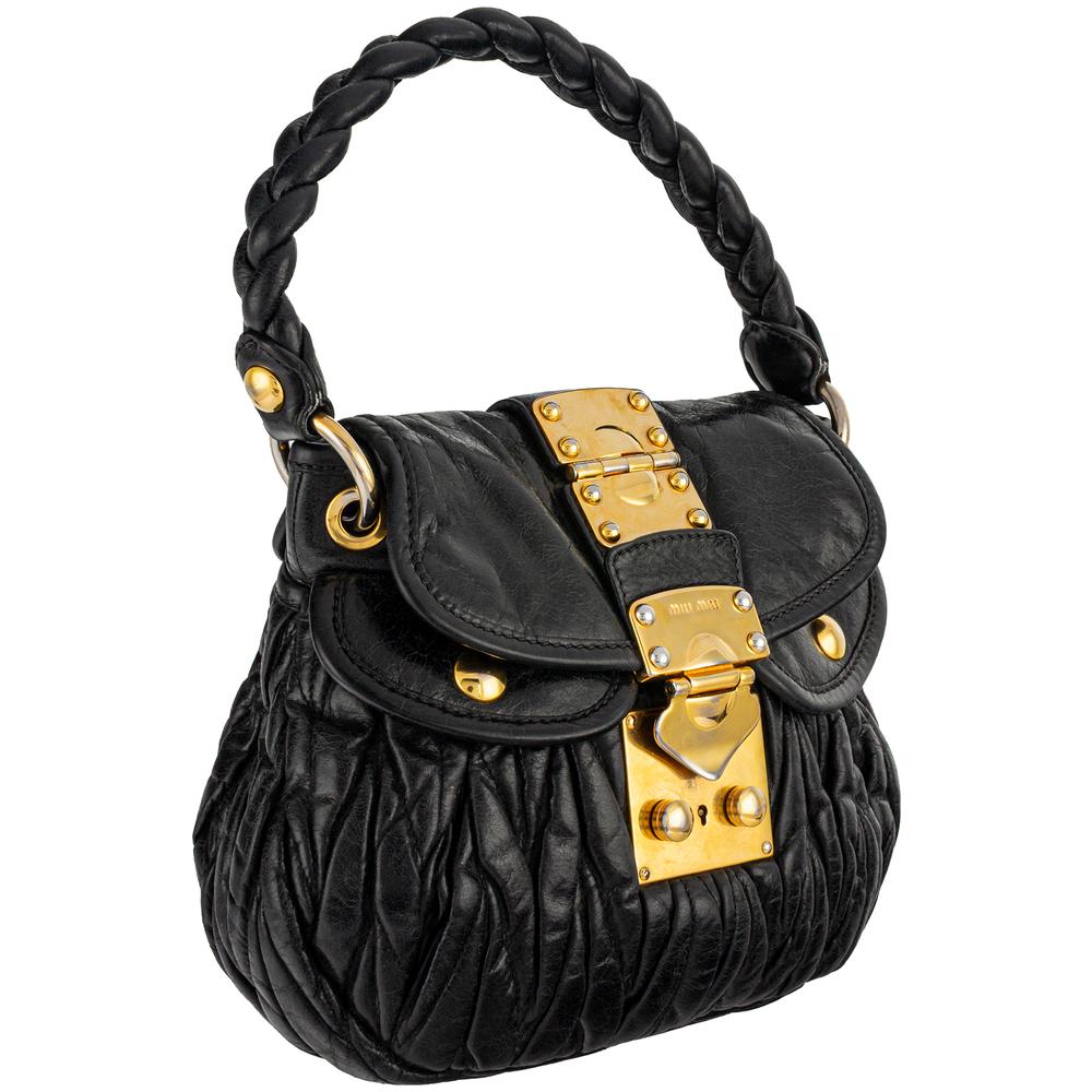 Miu Miu Black Leather Handbag