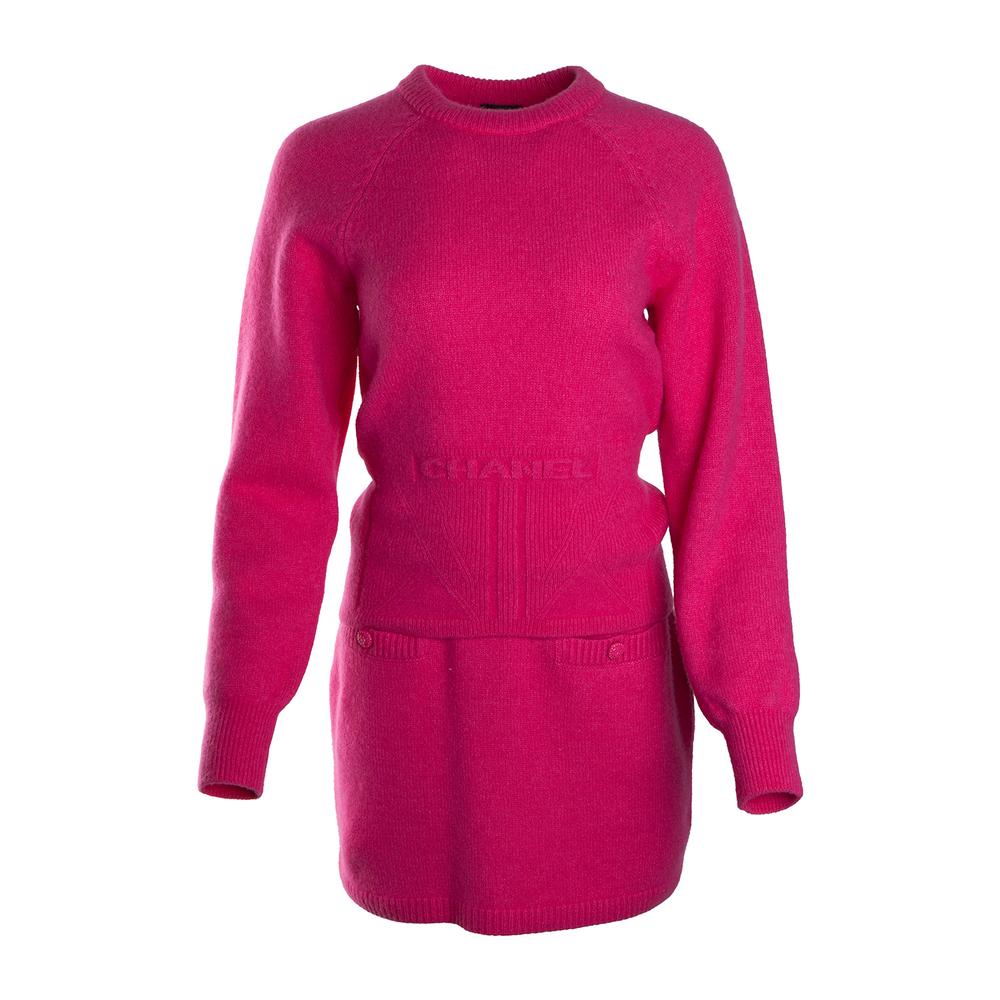 Chanel Size 30 Pink Top And Skirt