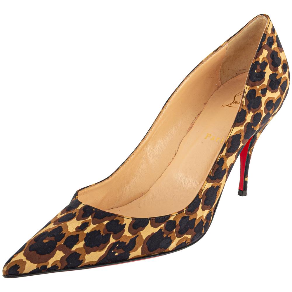 Christian Louboutin Size 42 Leopard Print Heels
