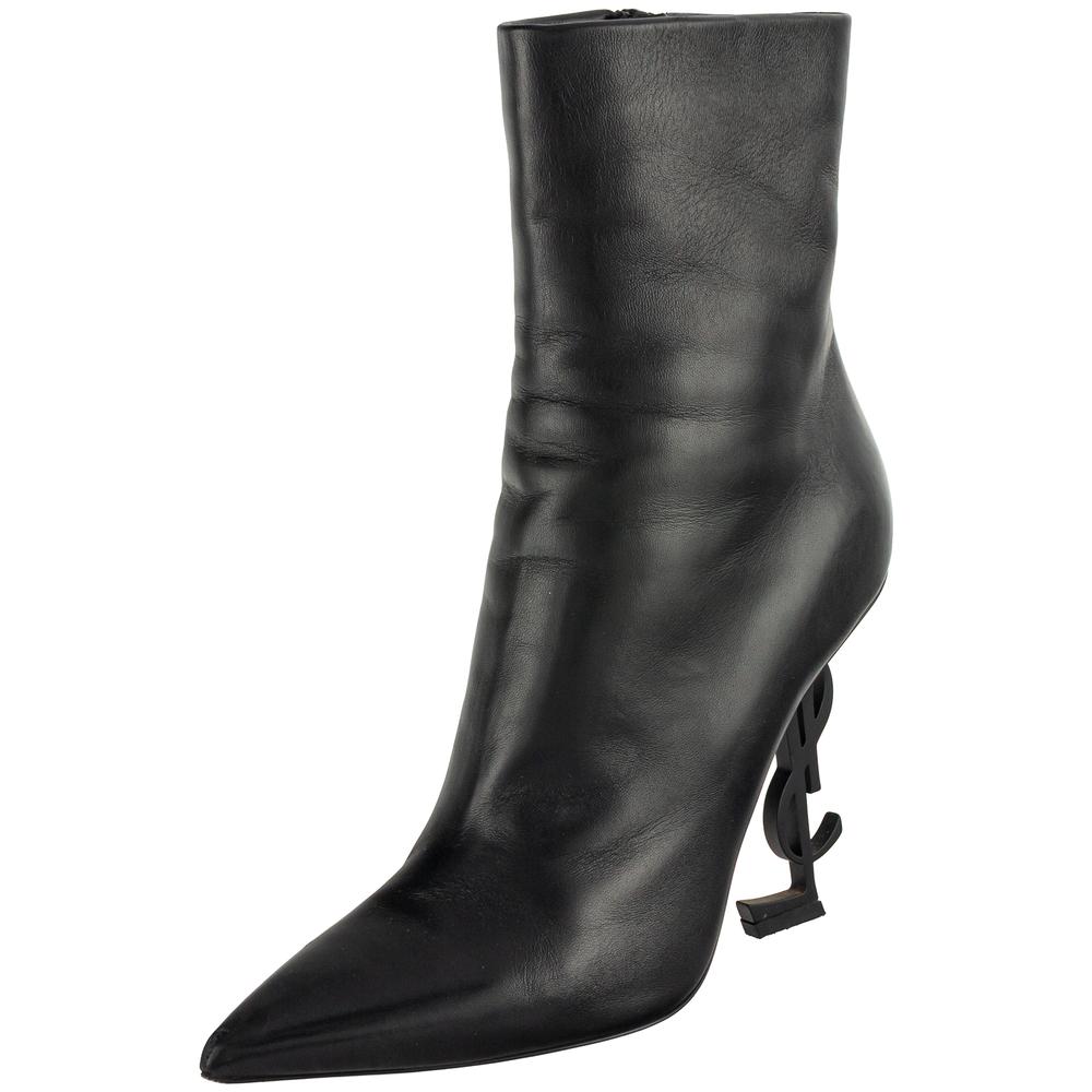 Saint Laurent Size 38 Black Opyum Booties