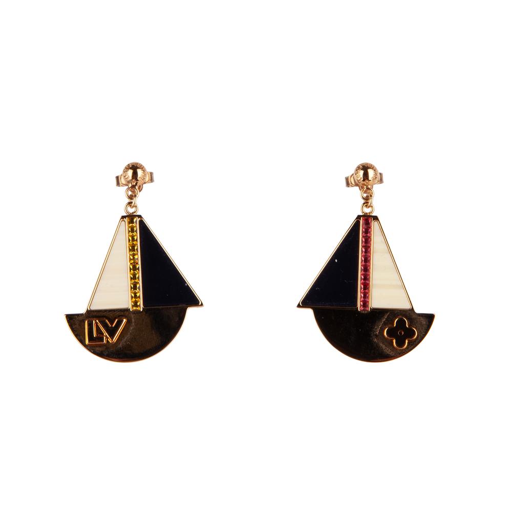 Louis Vuitton Sail Boat Earrings