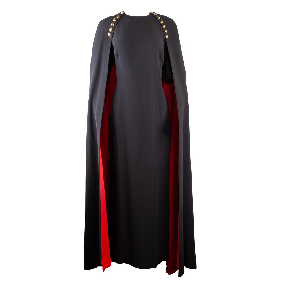 Escada Size 42 Black Maxi Dress