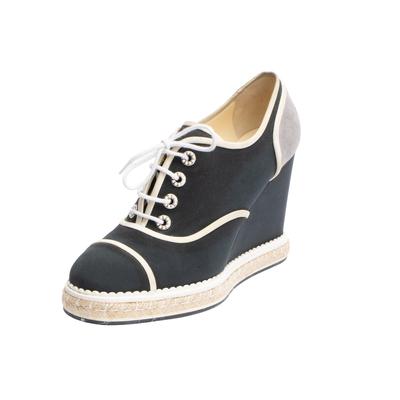 Chanel Navy Size 42 Wedges