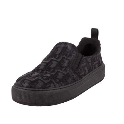 Christian Dior Size 37 Black Solar Slip-On Sneakers