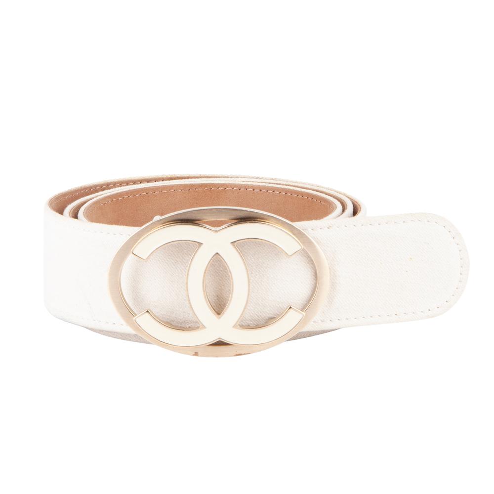 Chanel Cream Colored Belt