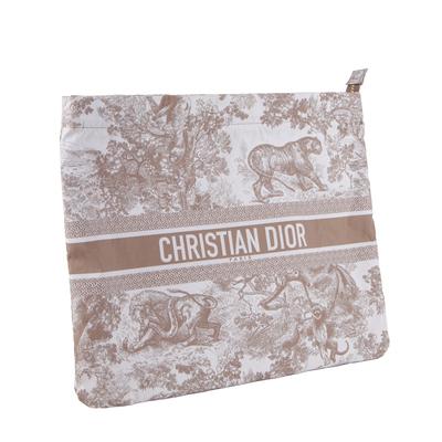 Christian Dior Tan Cosmetic Bag