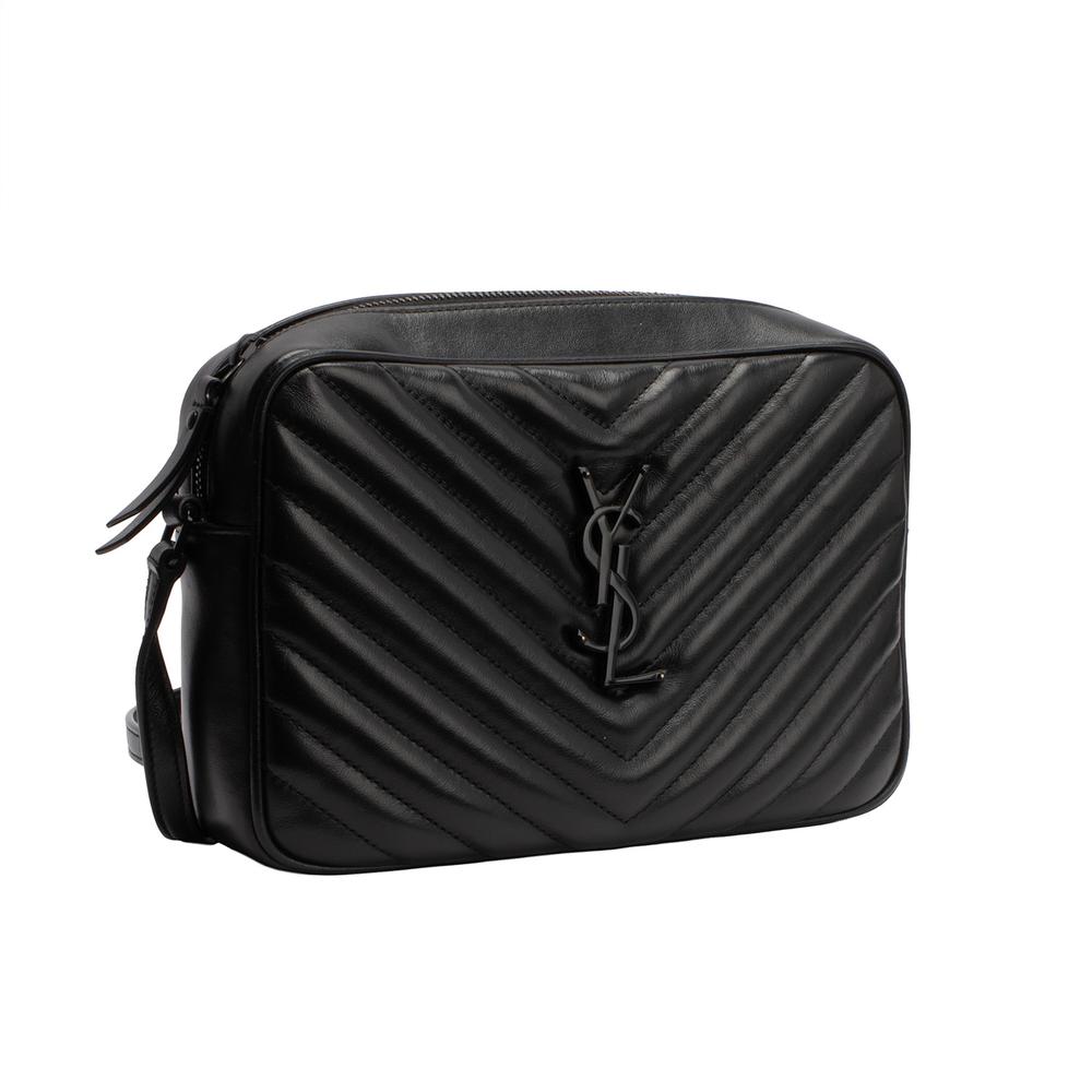 Ysl Black Chevron Crossbody Strap