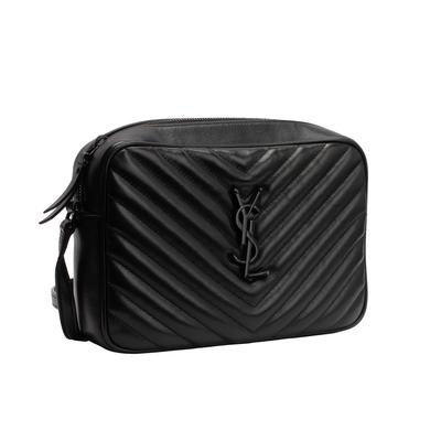 YSL Black Chevron Crossbody Strap