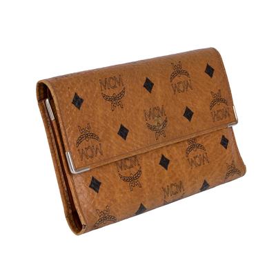 MCM Tan Monogram Wallet