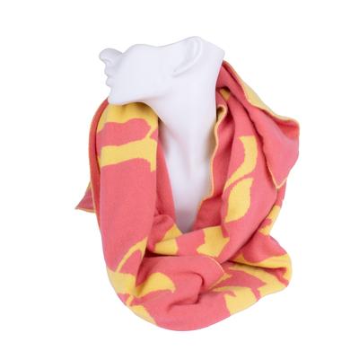 Ballantyne Cashmere Pink/Yellow Scarf