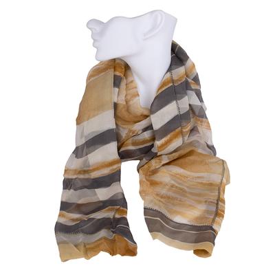Giorgio Armani Vintage Yellow Silk Scarf