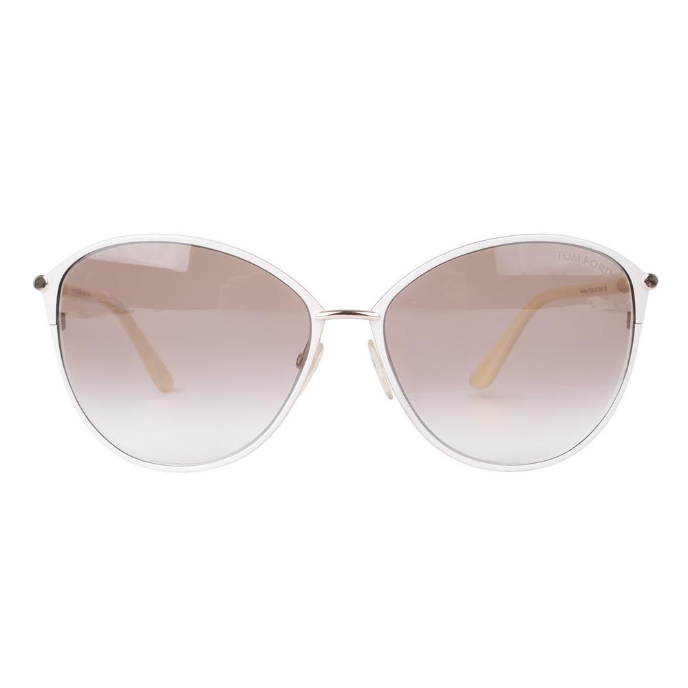 Tom Ford White Round Sunglasses