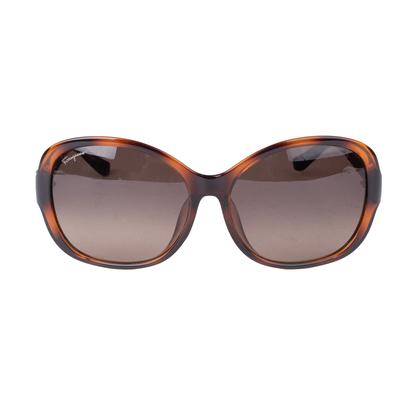 Salvatore Ferragamo Brown Tortoiseshell Sunglasses