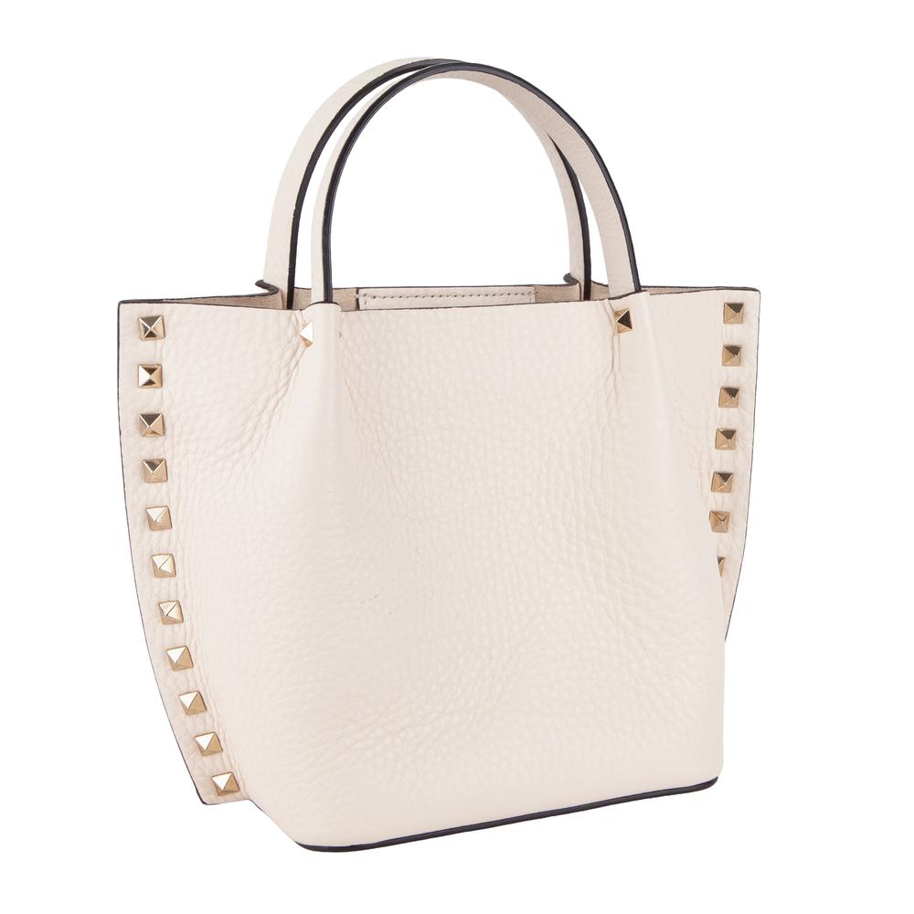 Valentino Garavani Leather Rockstud Tote