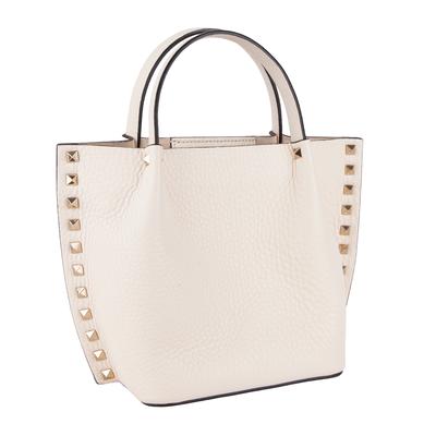 Valentino Garavani Leather Rockstud Tote