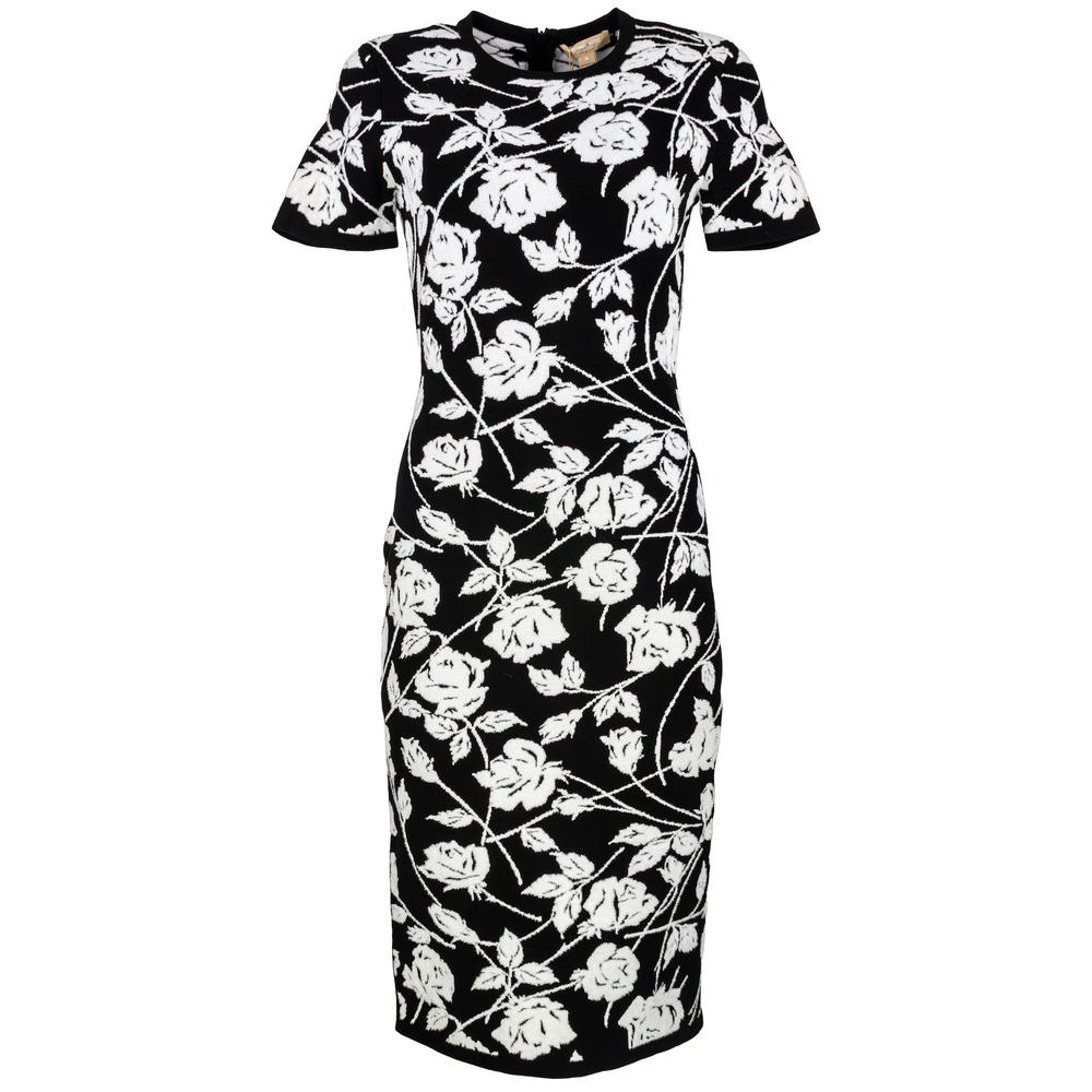 Michael Kors Size Med Black Floral Dress