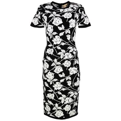 Michael Kors Size Med Black Floral Dress