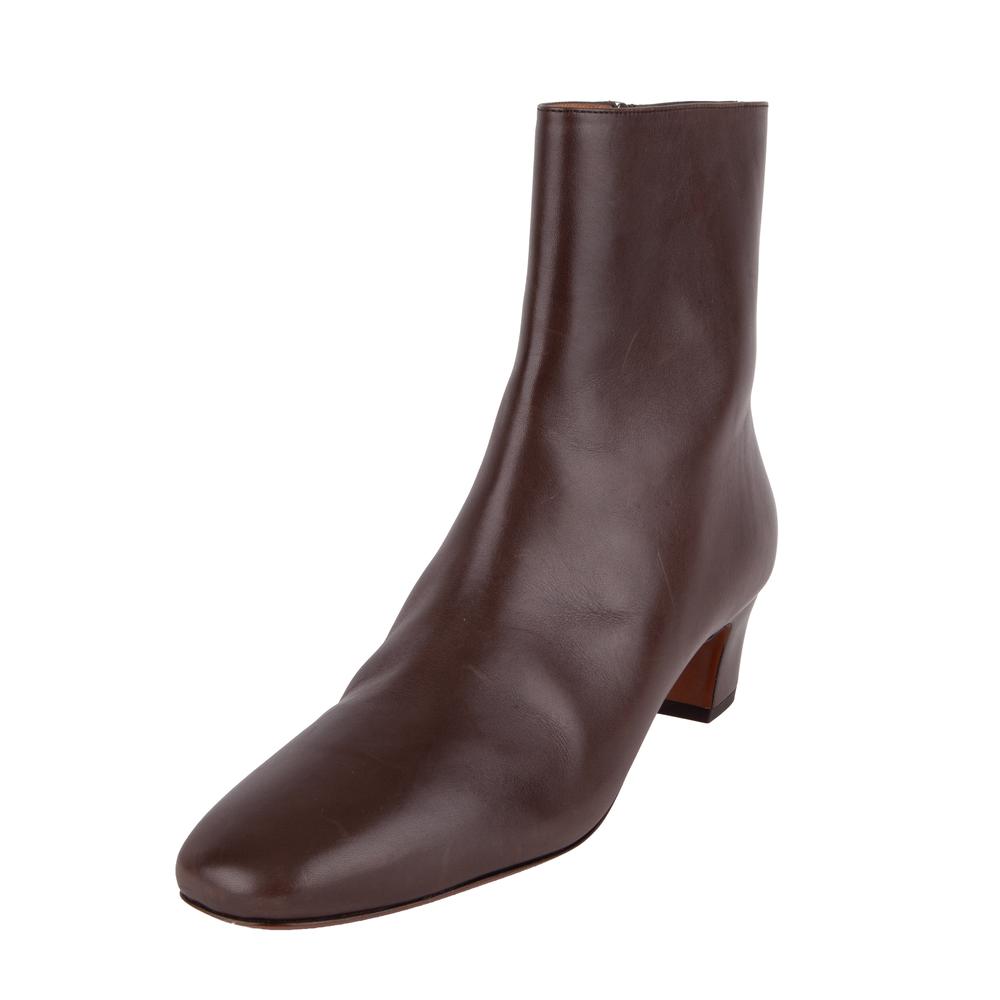 Ralph Lauren Size 39.5 Brown Leather Ankle Boots