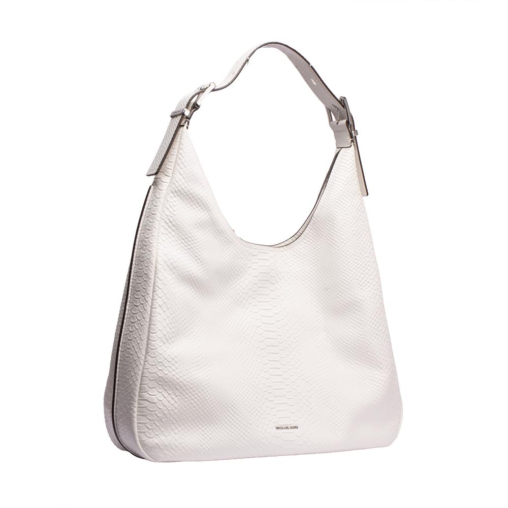 Michael Kors White Snakeskin Tote