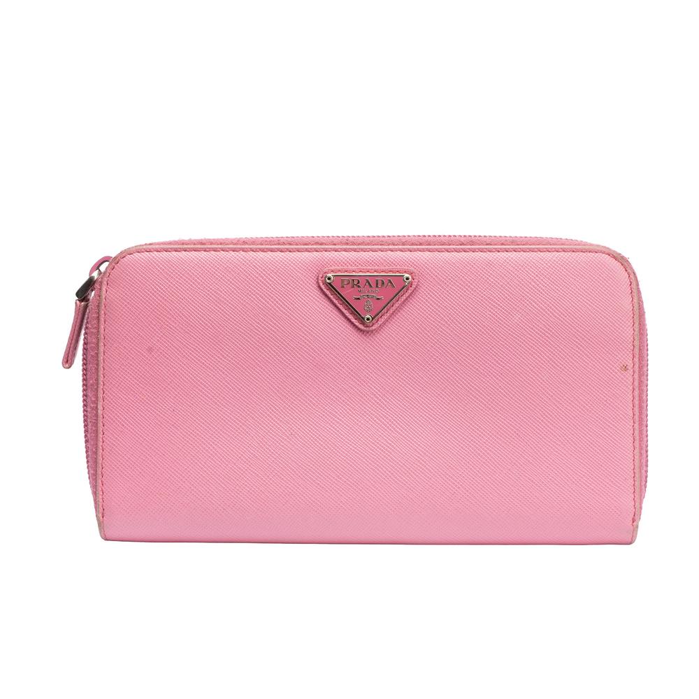 Prada Pink Zipper Wallet