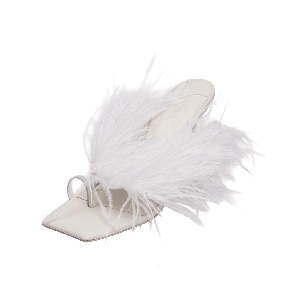Cult Gaia Size 37.5 Feather Heels