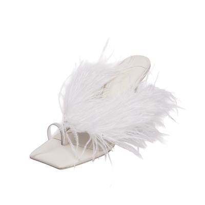 Cult Gaia Size 37.5 Feather Heels