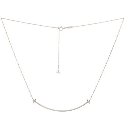 Tiffany & Co Silver T Smile Necklace
