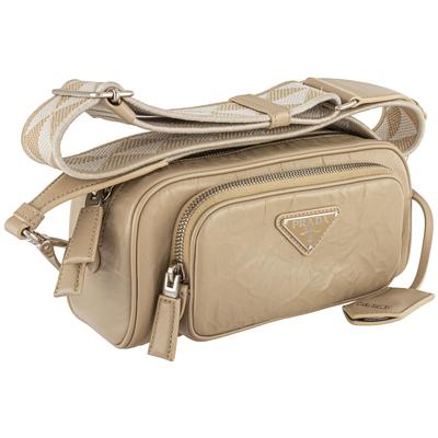 Prada Beige Nappa Antique Multi-Pocket Crossbody