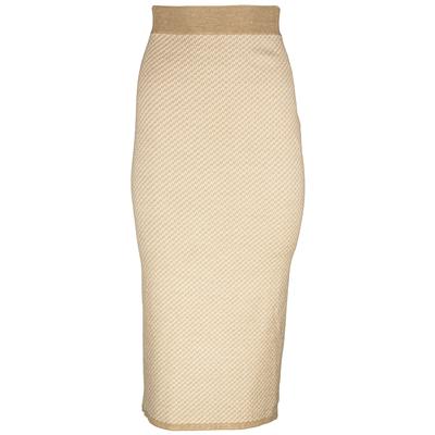 Fendi Size 40 Beige Skirt
