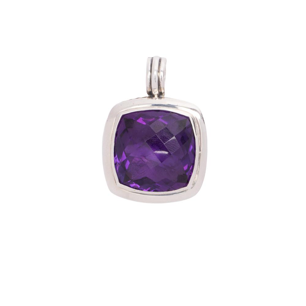 David Yurman Purple Amethyst Albion Pendant