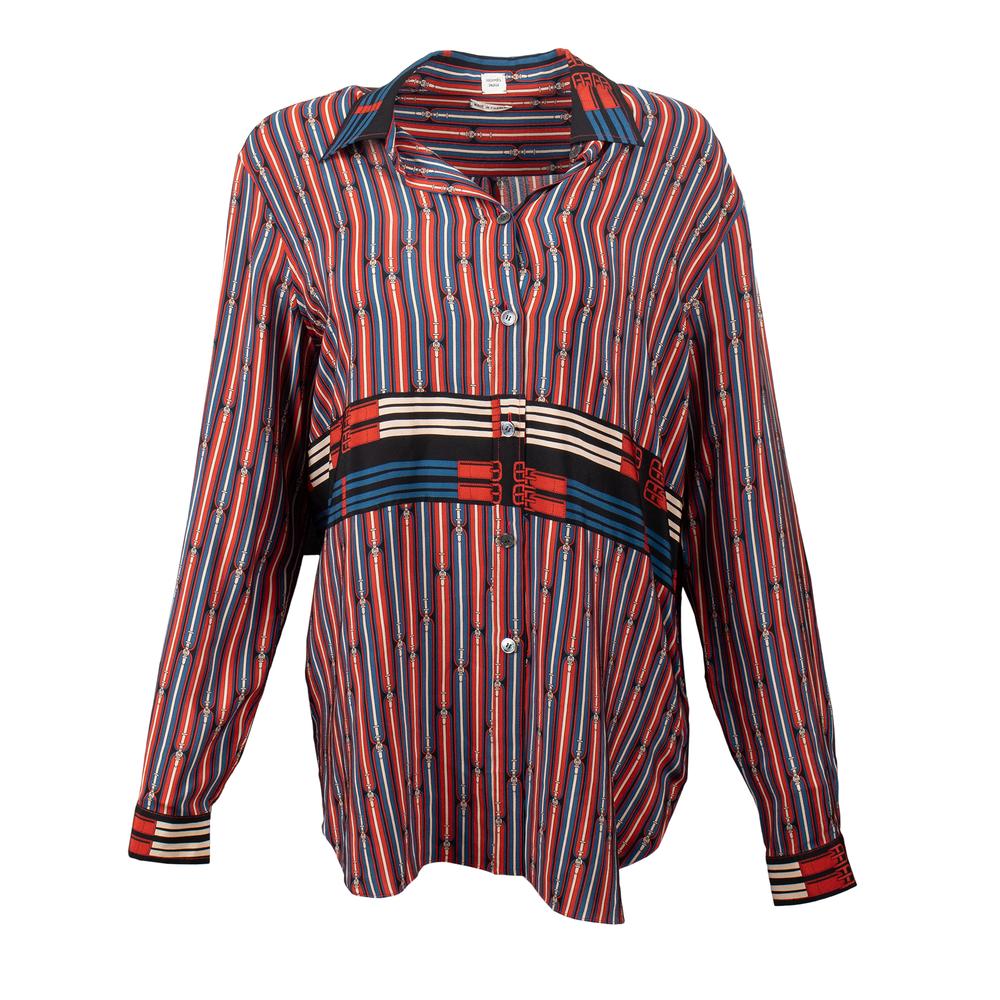 Hermès Belt Striped Size 48 Top