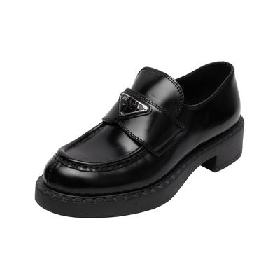Prada Size 35 Black Loafers