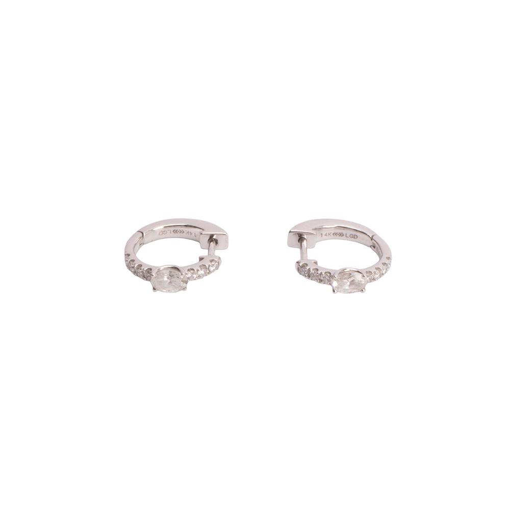 White Gold And Diamond Earrings
