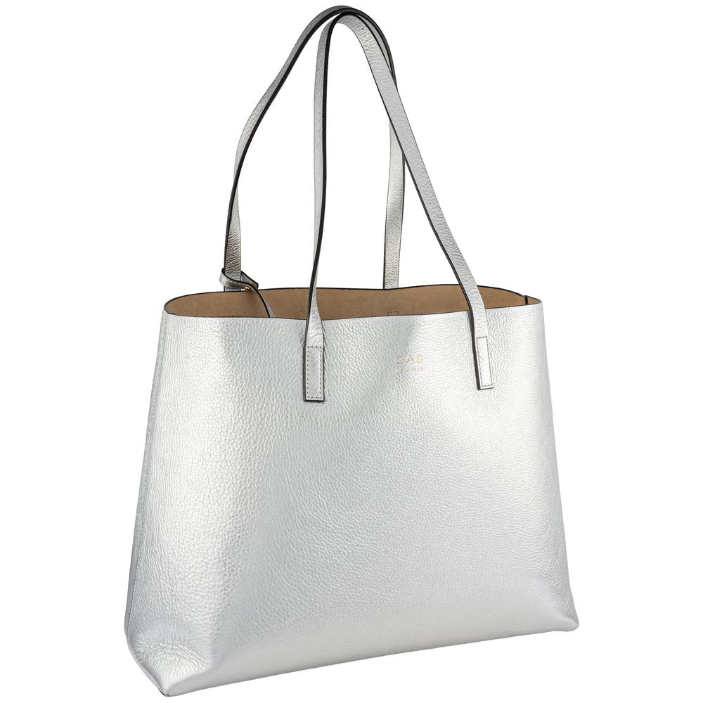 Oad New York Silver Tote Bag