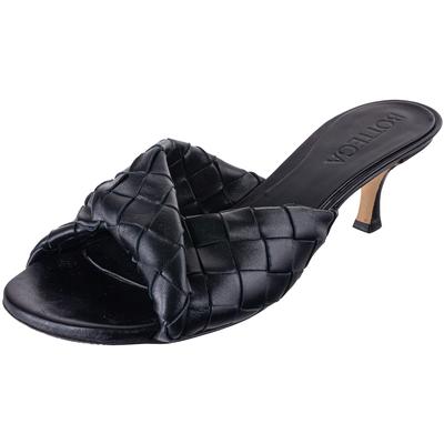 Bottega Veneta Size 41 Black Woven Heels