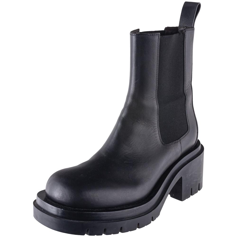 Bottega Veneta Size 40 Black Leather Boots