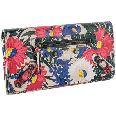 Balenciaga Multicolor Floral Wallet