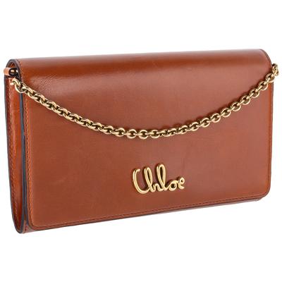 Chloe Brown Leather Crossbody Bag