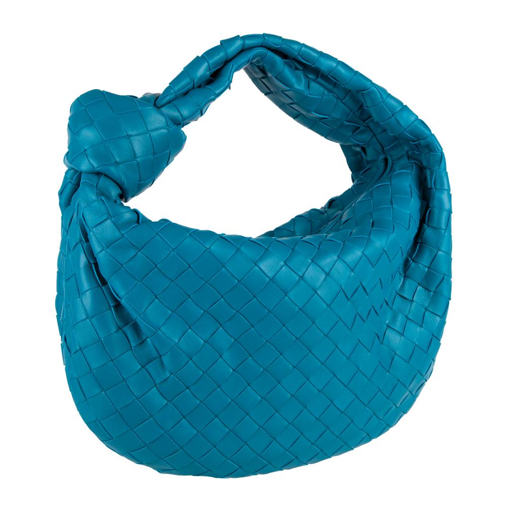 Bottega Veneta Blue Leather Classic Jodie Bag