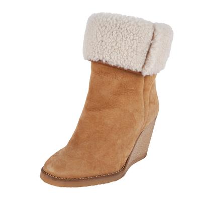 Isabel Marant Size 39 Tan Fur Ankle Boots